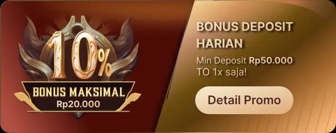 2# BONUS DEPOSIT HARIAN – TO 1X!